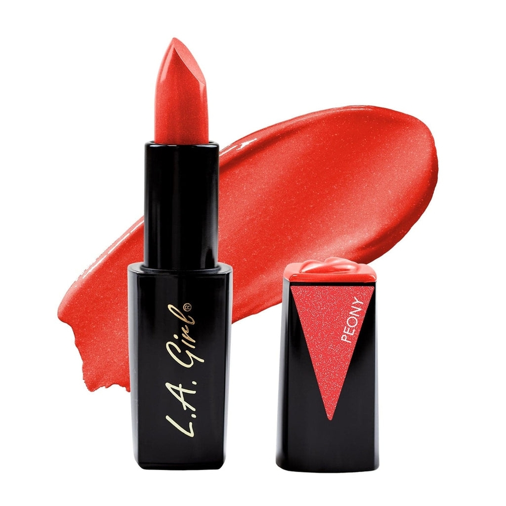 3 x L.A. Girl Lip Attraction Lipstick, Peony